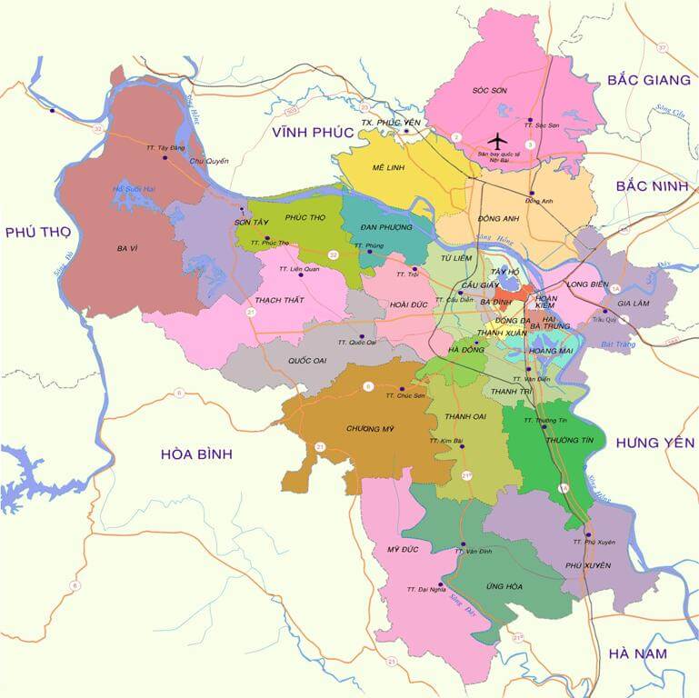 Vận chuyển gửi hàng đi các Quận Huyện Hà Nội 15